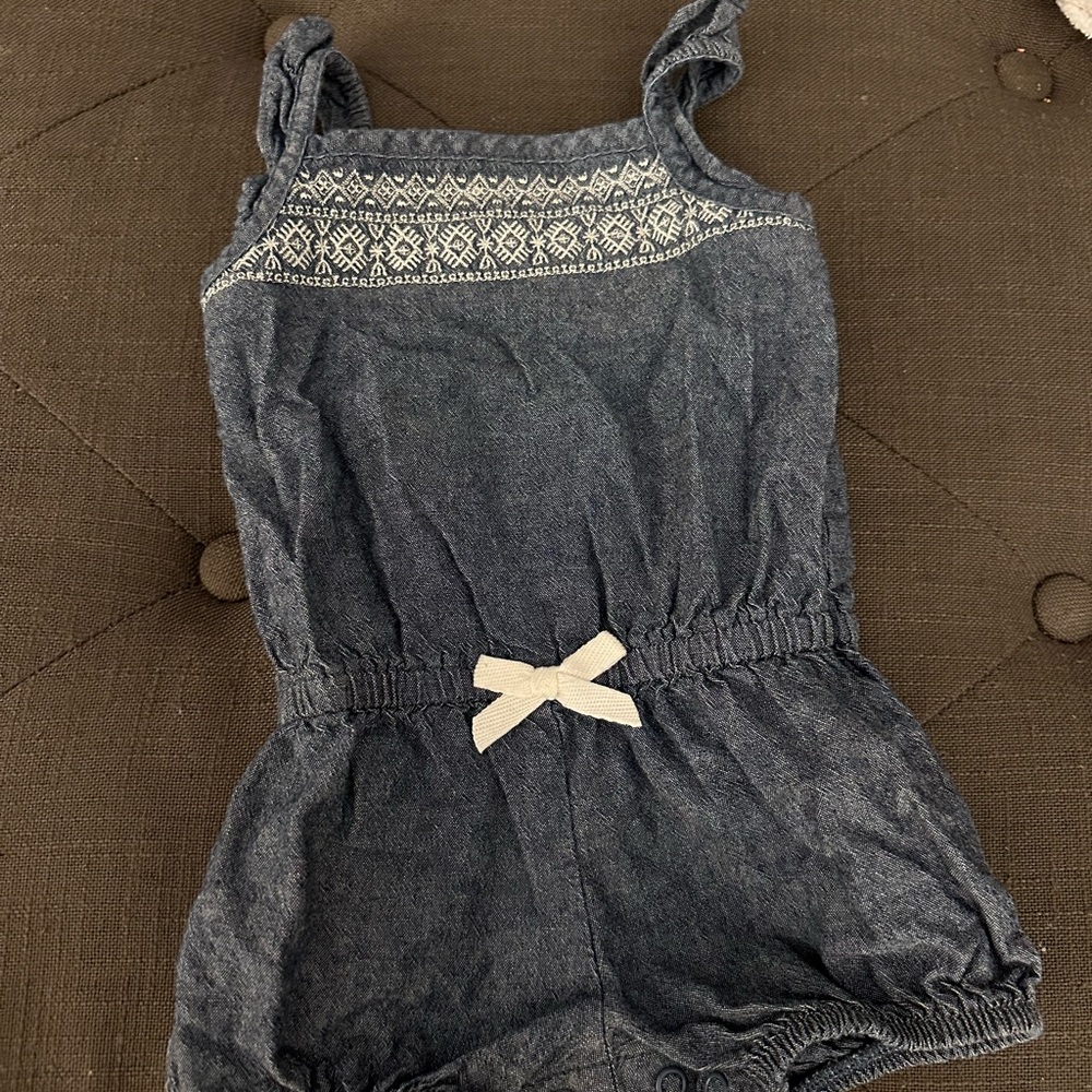 Baby Romper Denim